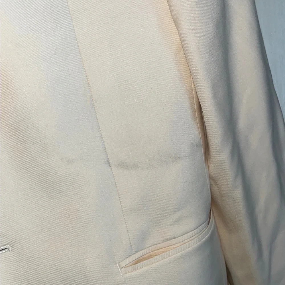 J. Crew Cream / White Tuxedo Blazer NWT 36R
